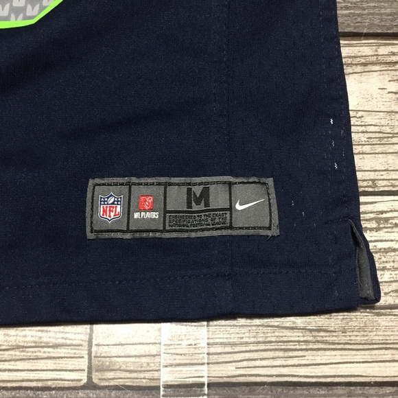 Nike On Field Seattle Seahawks NFL Football Jersey Youth M (5-6) Navy Blue - Picture 6 of 7